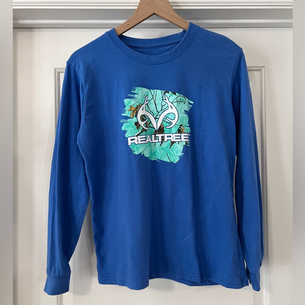 Realtree Sky Blue Crew Neck Shirt